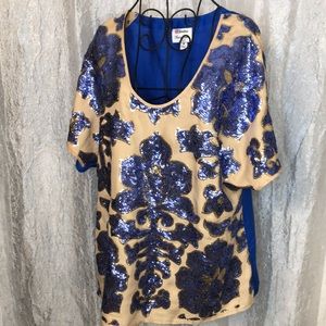 TRACY REESE sequined blouse